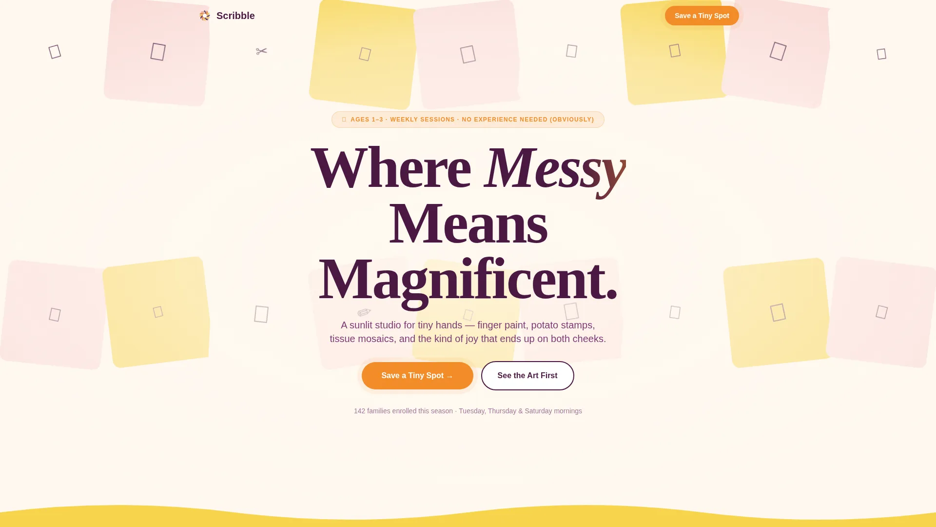 Toddler (1-3) Products & Specialist Professional Website Template