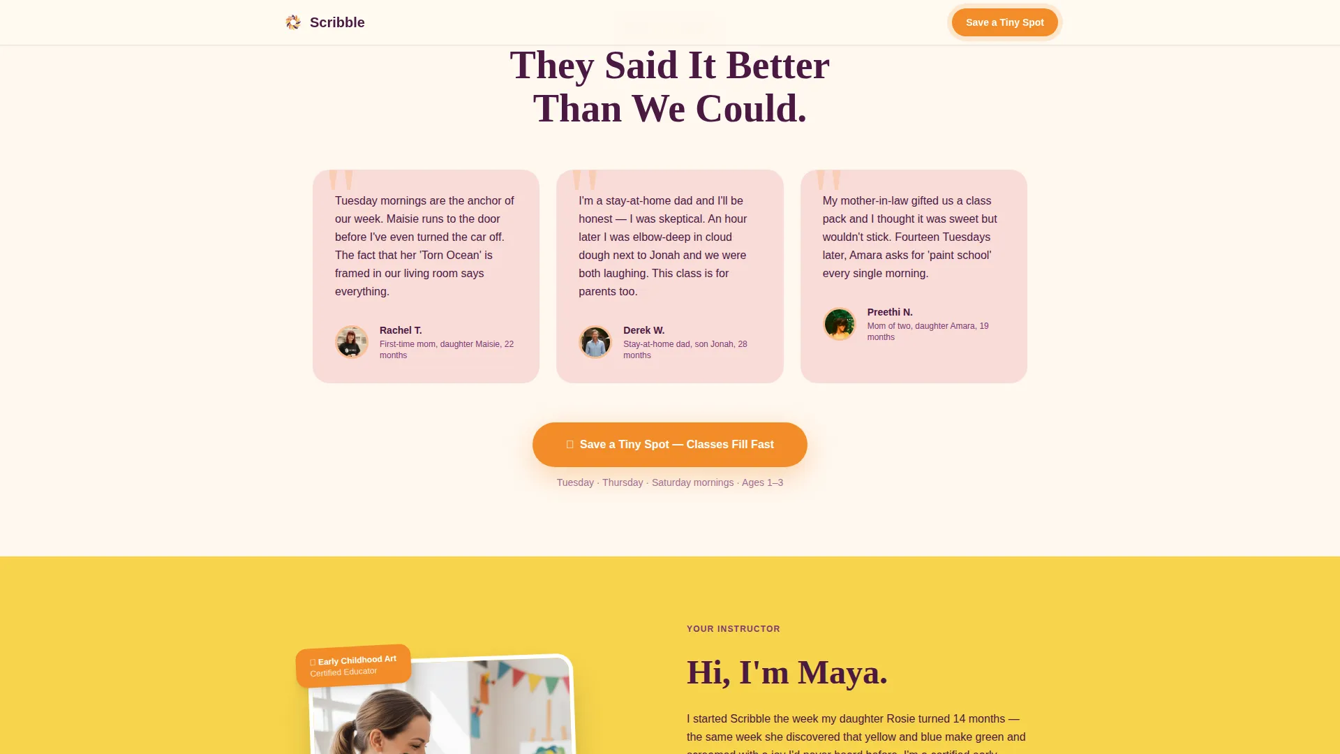 Toddler (1-3) Products & Specialist Professional Website Template