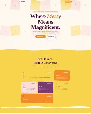 Toddler (1-3) Products & Specialist Professional Website Template