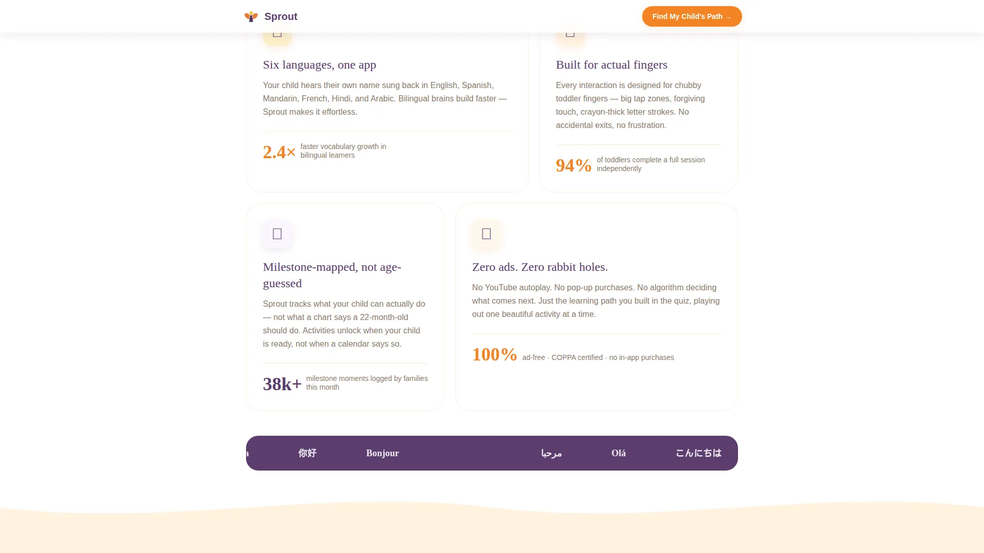 Toddler (1-3) Products & Education Website Template
