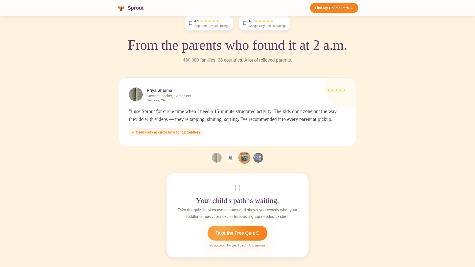 Toddler (1-3) Products & Education Website Template