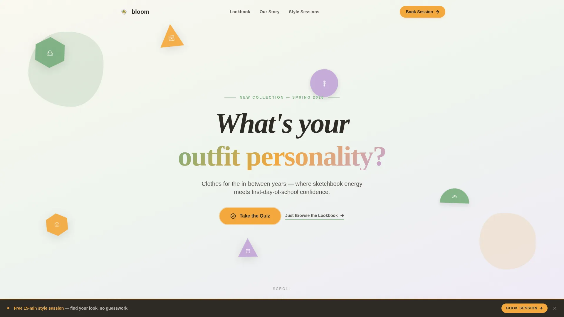 Tween (10-13) Products & Booking Website Template
