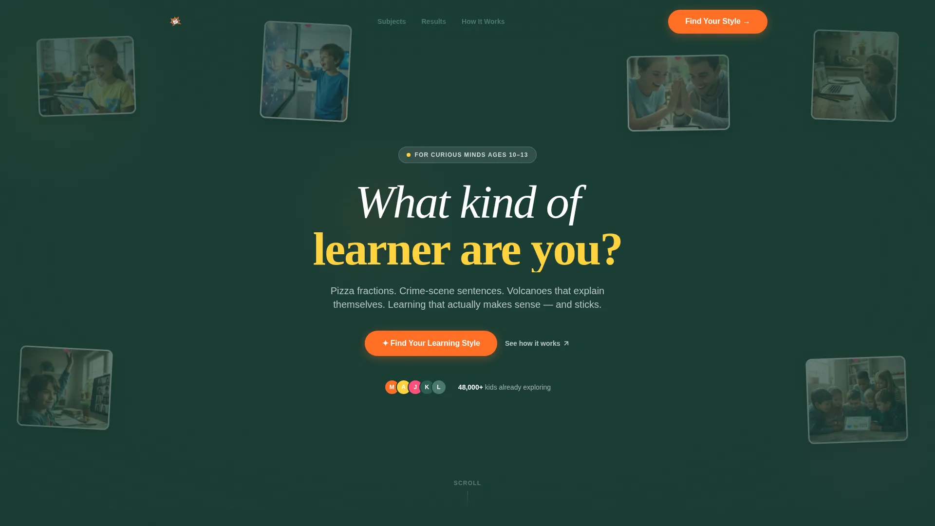 Tween (10-13) Products & Portfolio Website Template