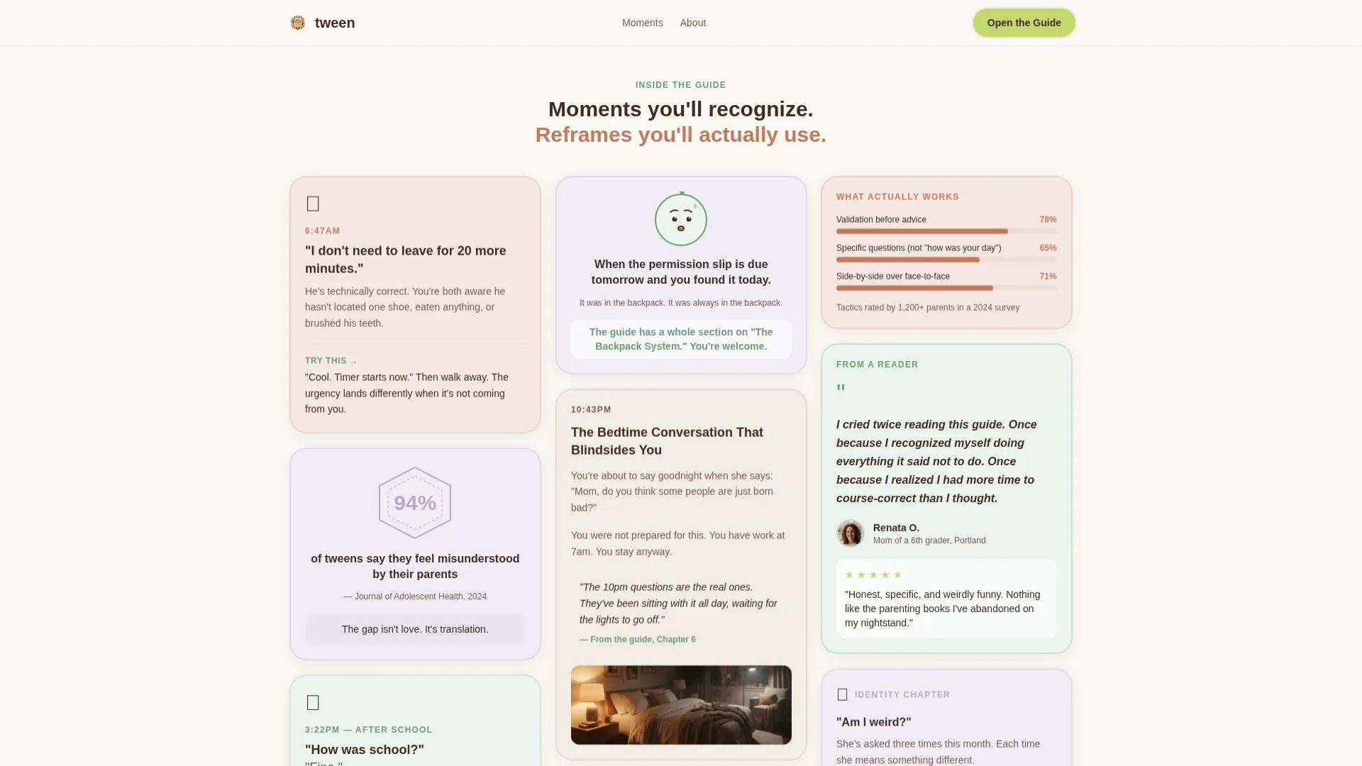 Tween (10-13) Products & Professional Website Template