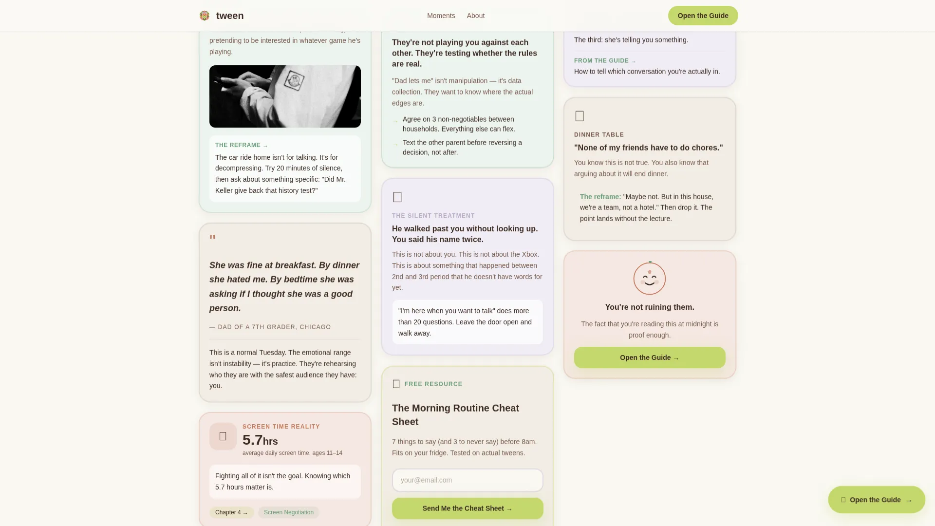Tween (10-13) Products & Professional Website Template