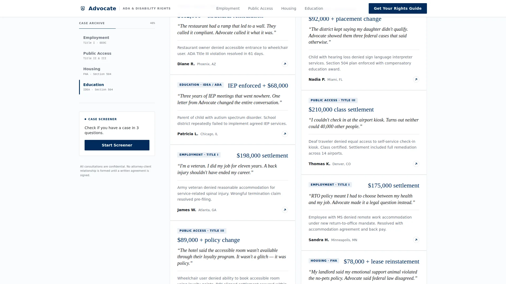 Employment & Labor Law Reviews Website Template