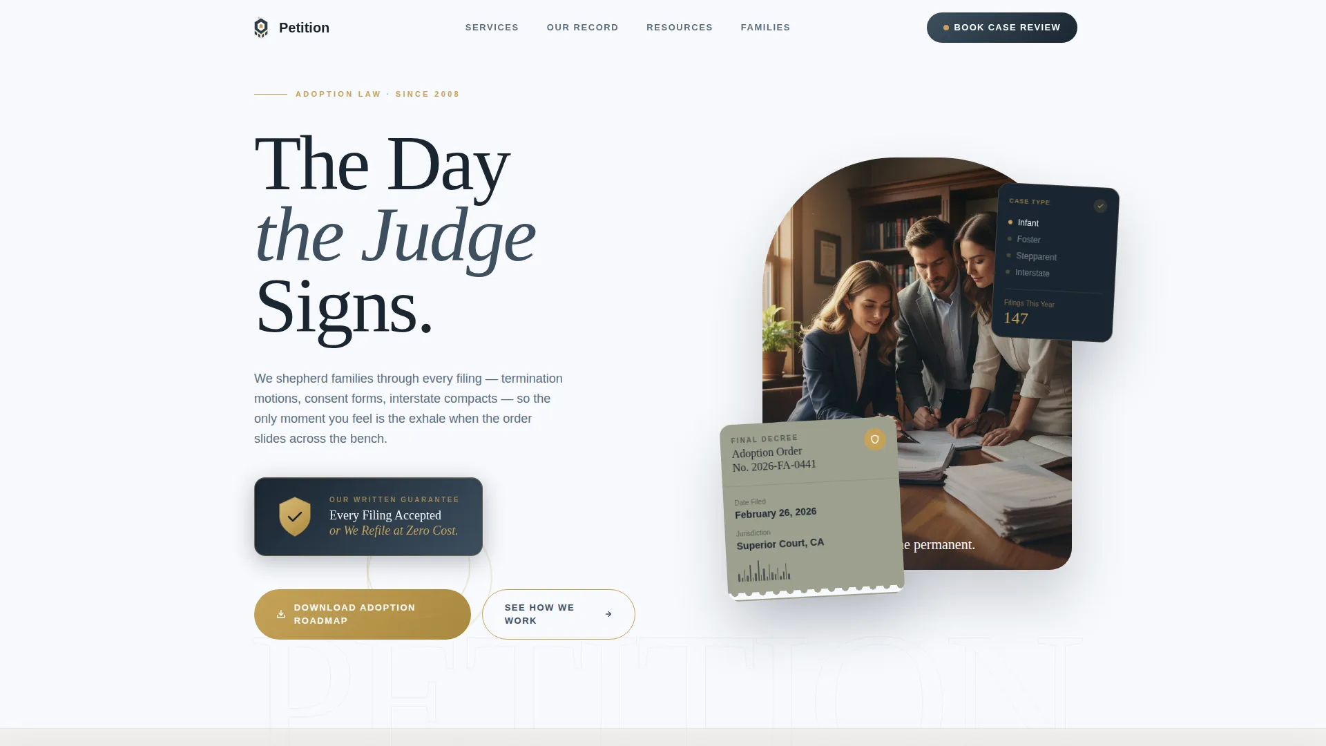 Adoption Attorney Landing Page Template