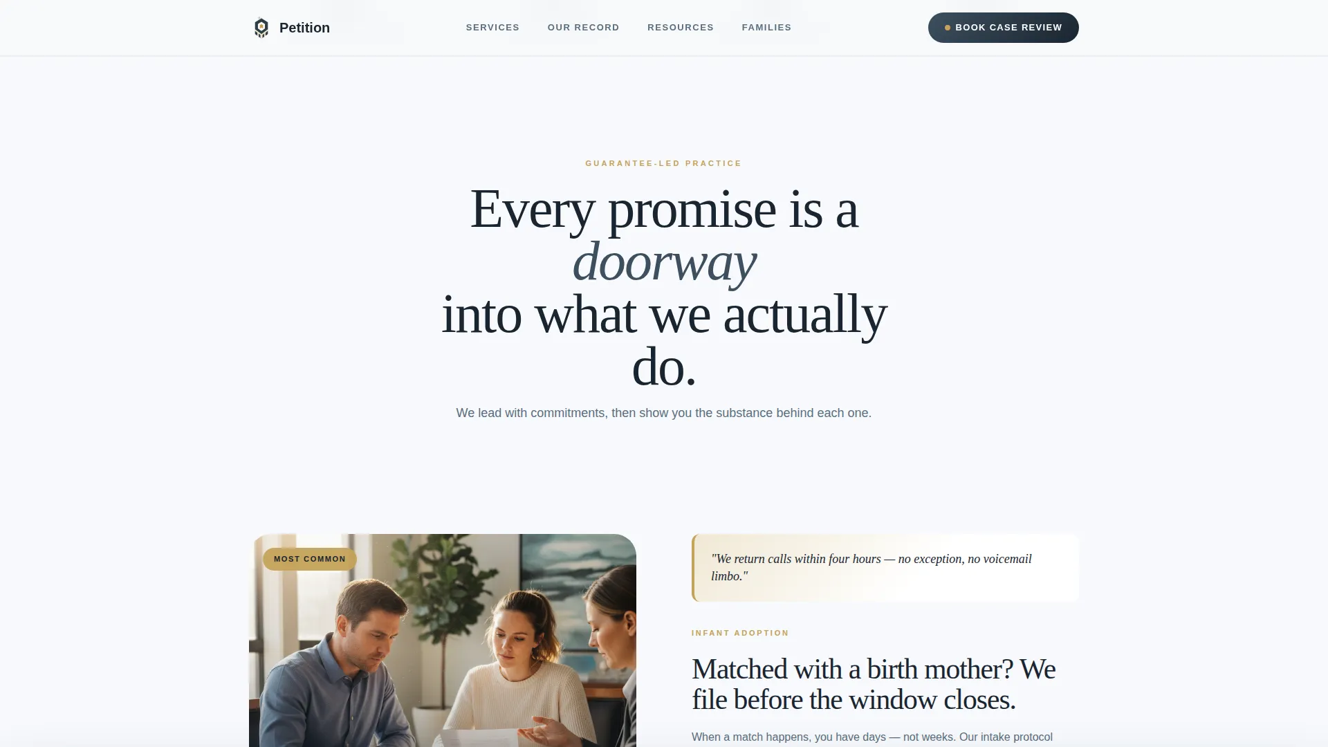 Adoption Attorney Landing Page Template