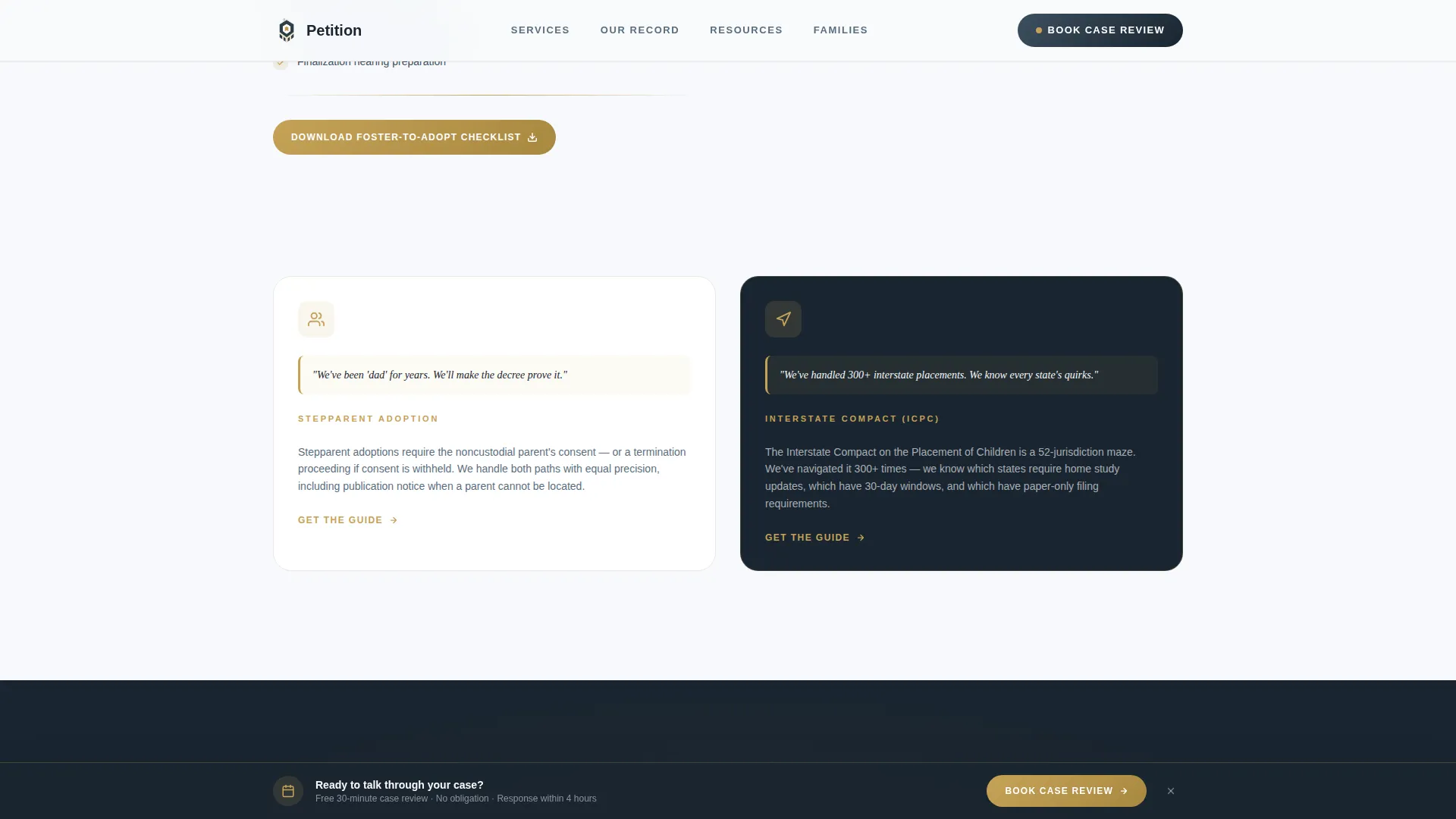 Adoption Attorney Landing Page Template