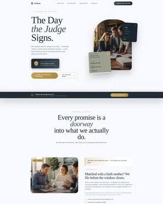 Adoption Attorney Landing Page Template