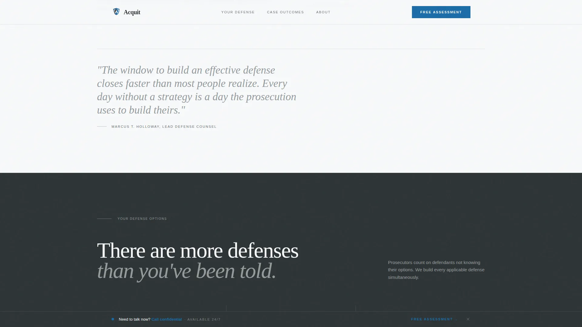 Criminal Defense Blog Website Template