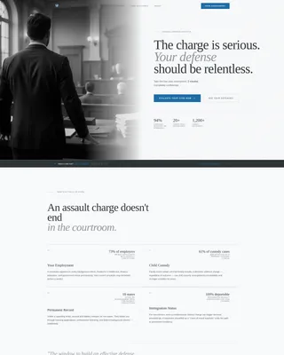 Criminal Defense Blog Website Template