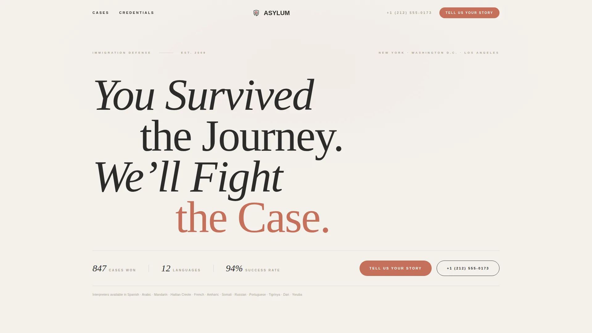 Immigration Law Blog Website Template