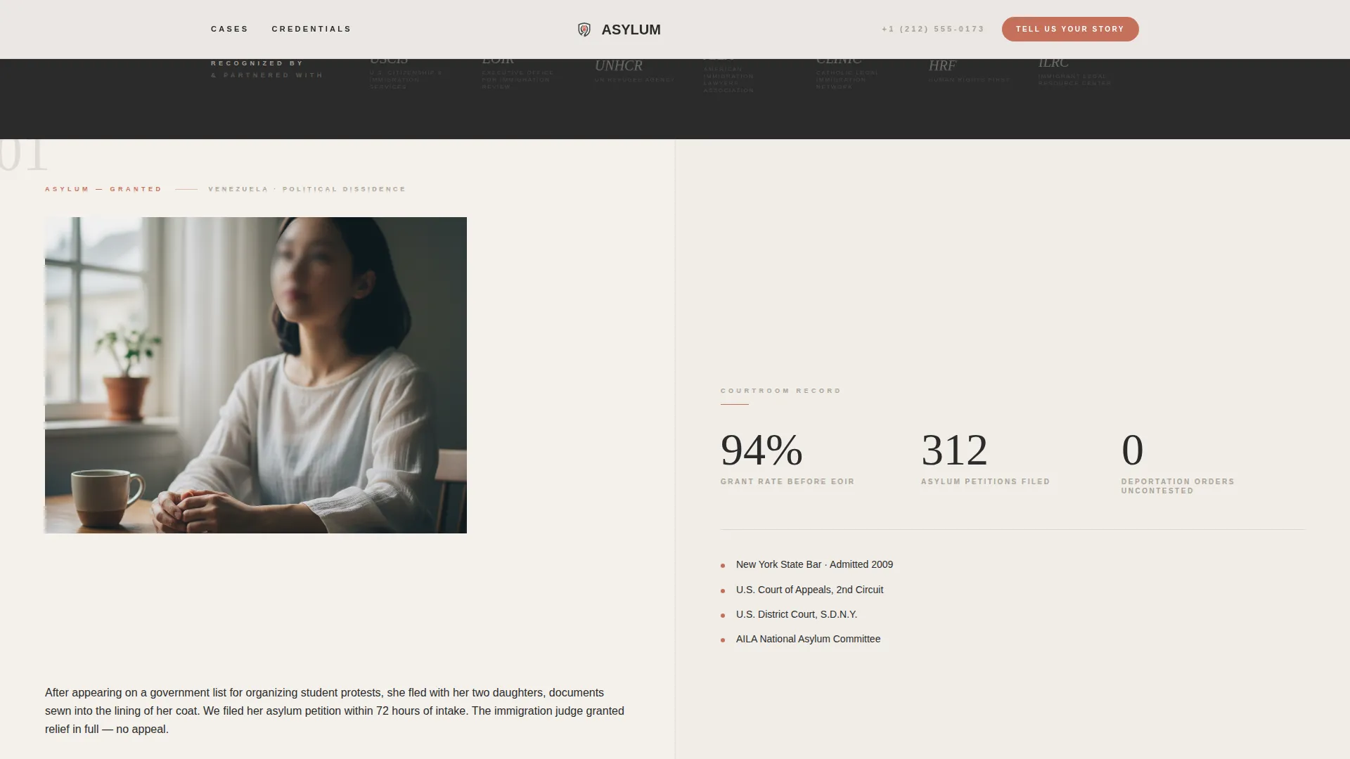 Immigration Law Blog Website Template