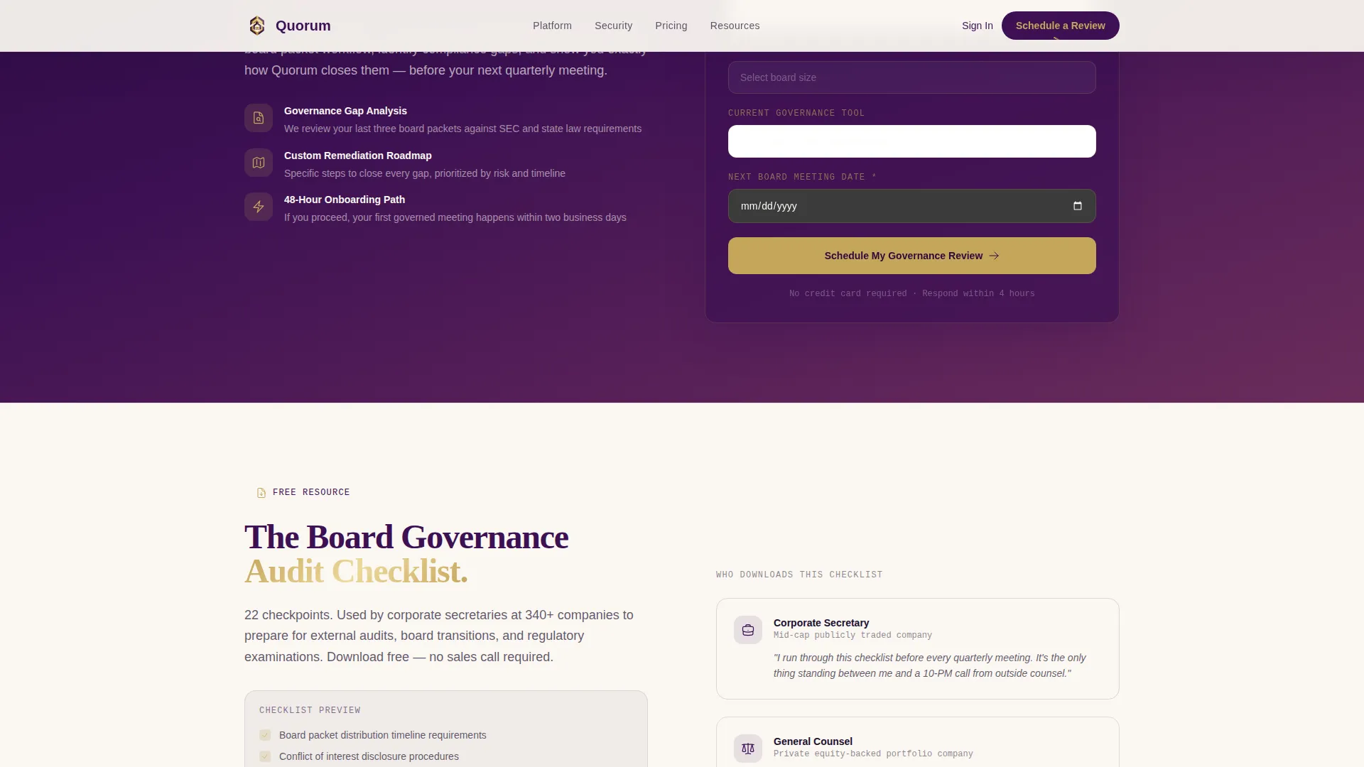 LegalTech & Compliance Software Booking Website Template