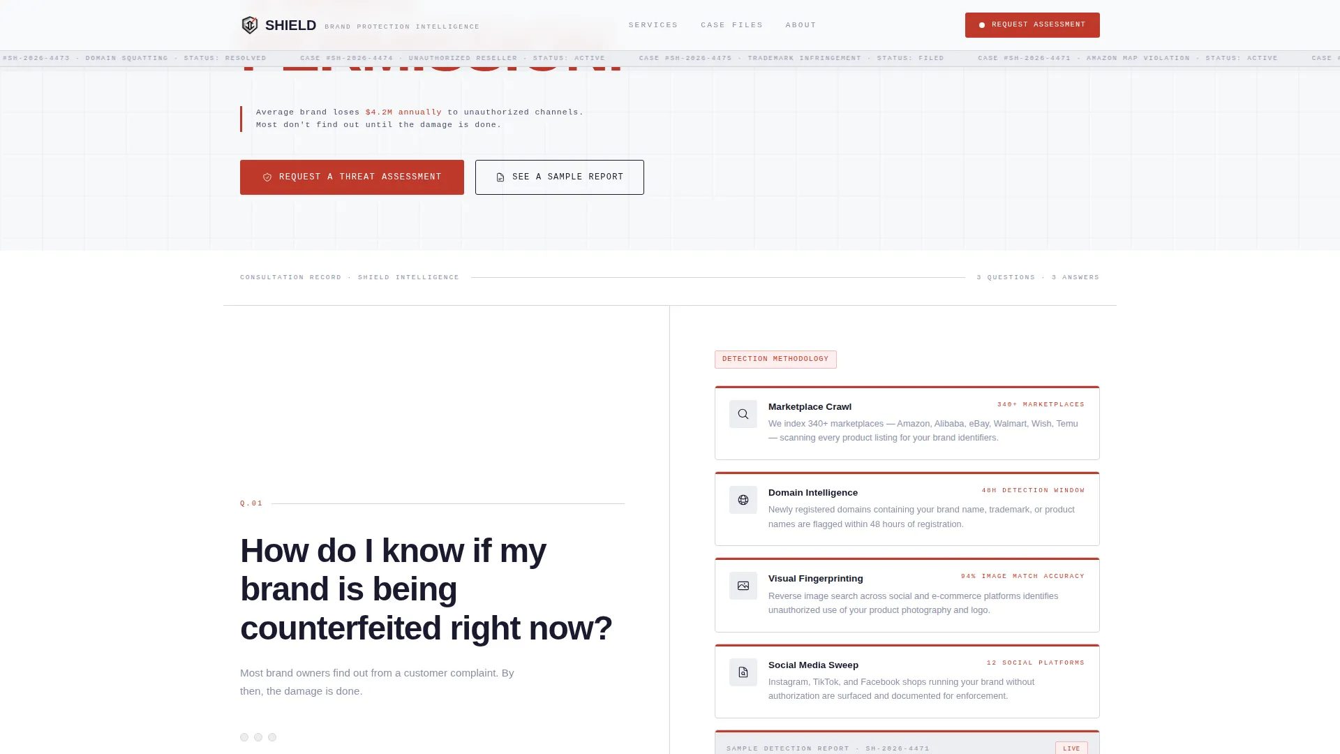 Intellectual Property Specialist FAQ Website Template