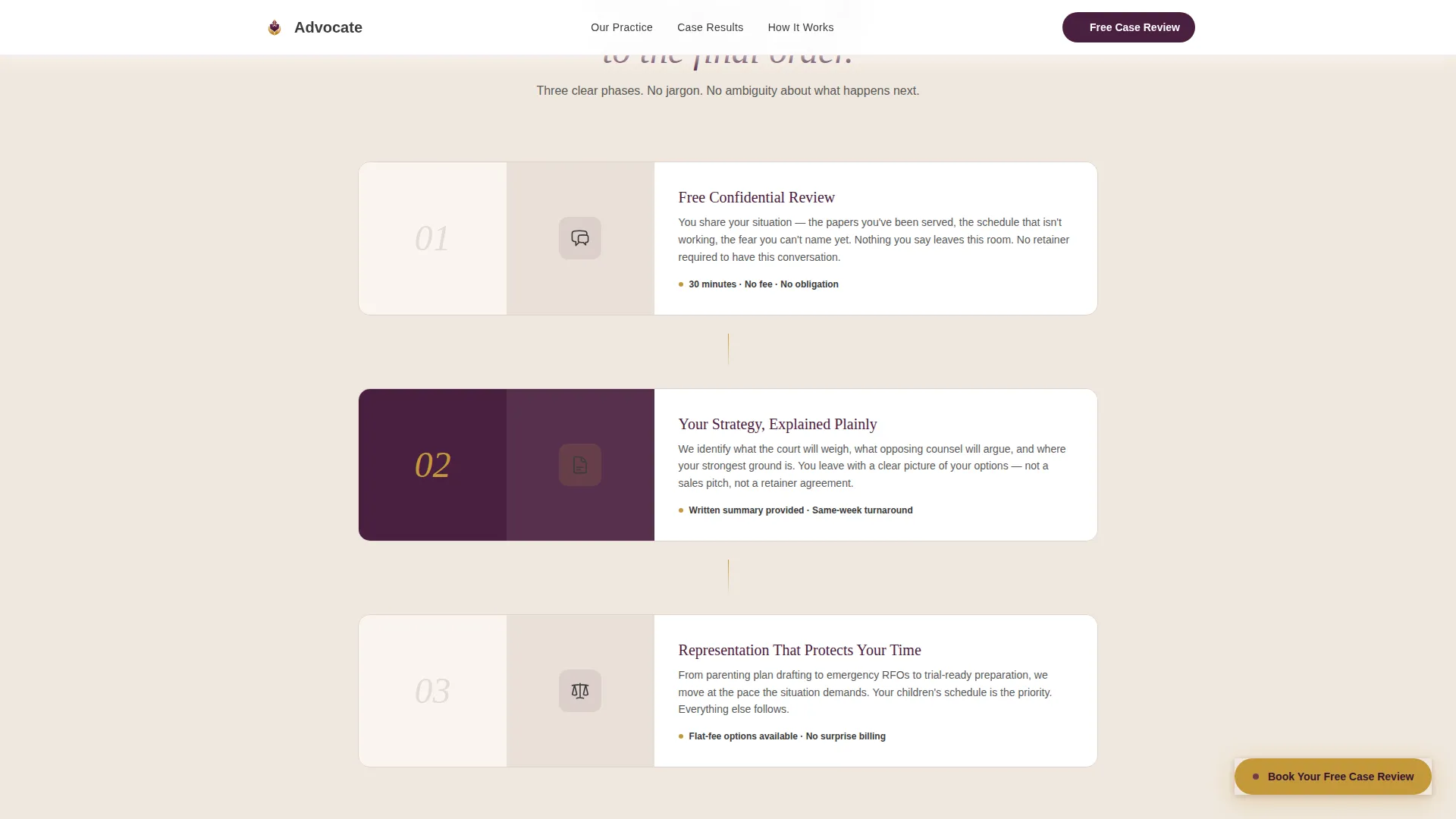 Child Custody Lawyer Landing Page Template