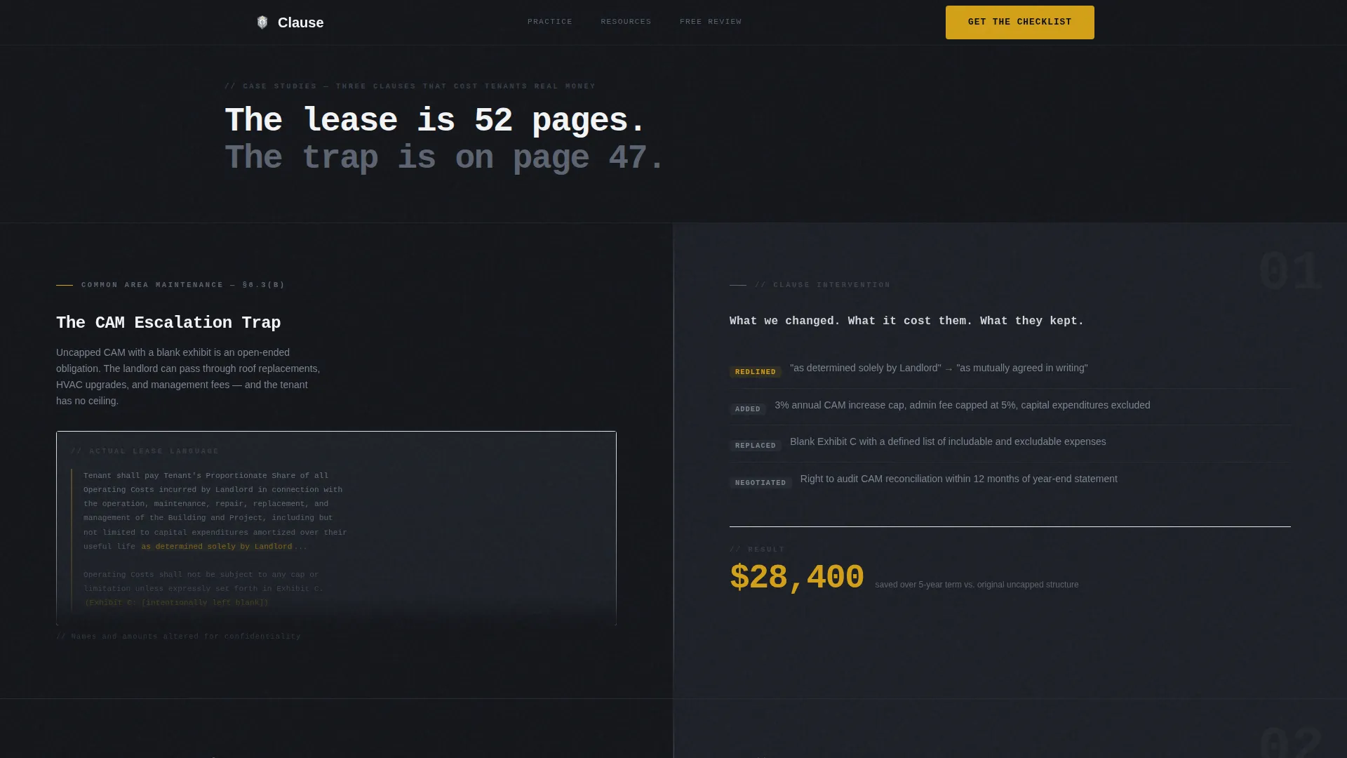 Commercial Lease Lawyer Landing Page Template
