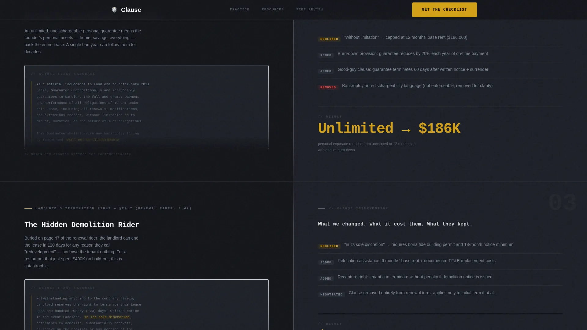 Commercial Lease Lawyer Landing Page Template