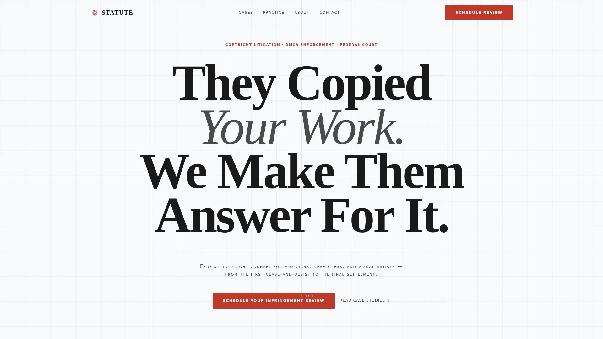 Intellectual Property Booking Website Template