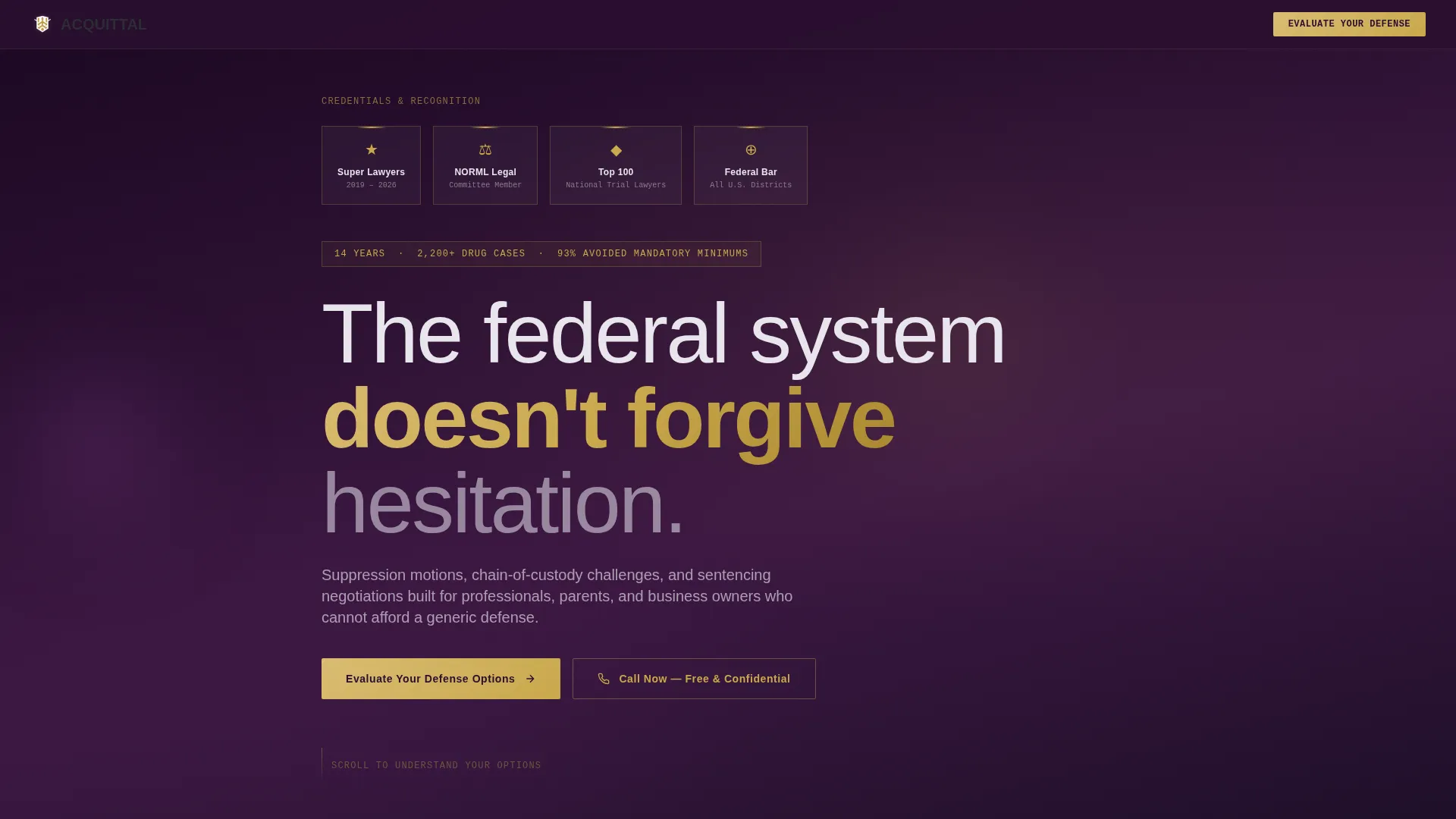 Criminal Defense Professional Website Template