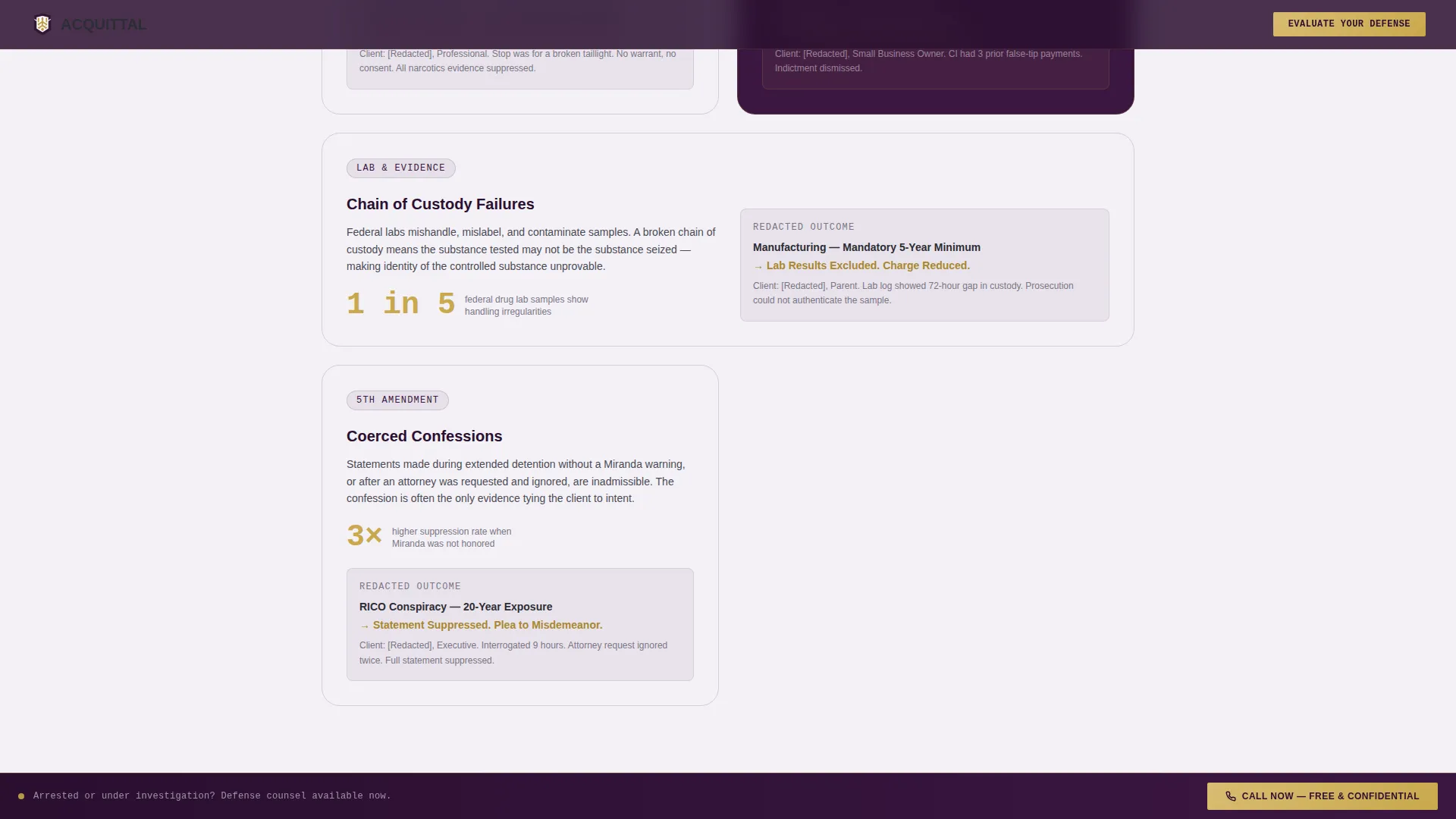 Criminal Defense Professional Website Template