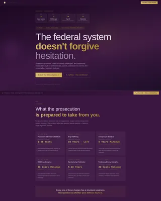 Criminal Defense Professional Website Template