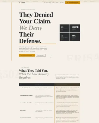 ERISA Attorney Landing Page Template