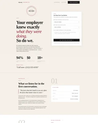 Employment & Labor Law Booking Website Template