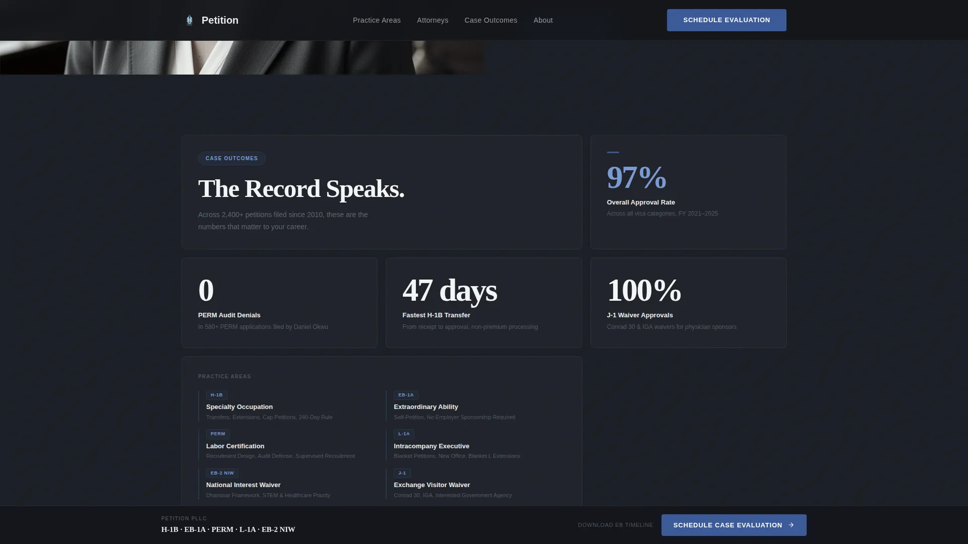 Immigration Law Booking Website Template