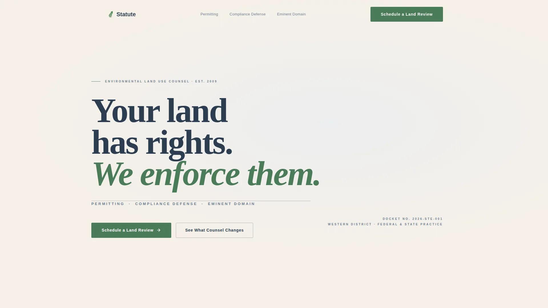 Real Estate & Property Law Specialist Booking Website Template