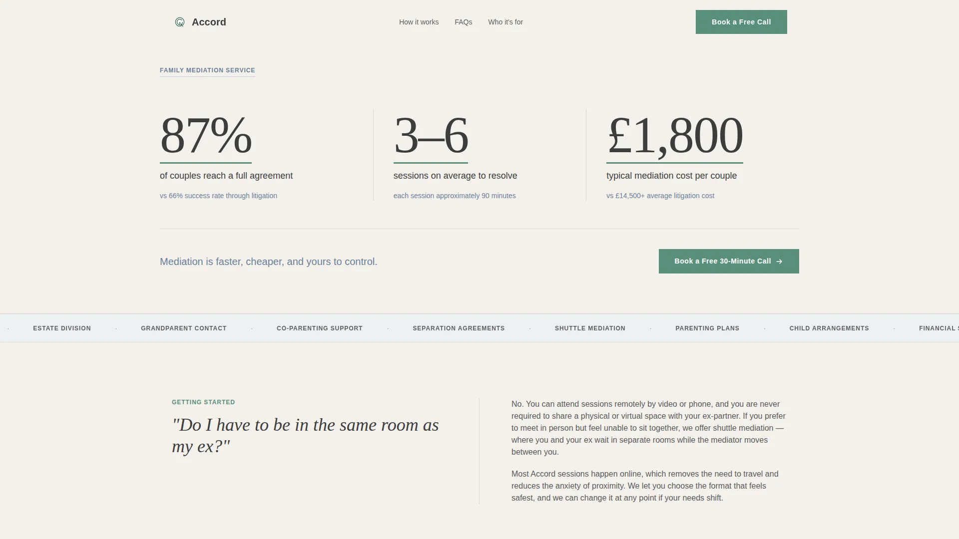 Family & Domestic Law Booking Website Template