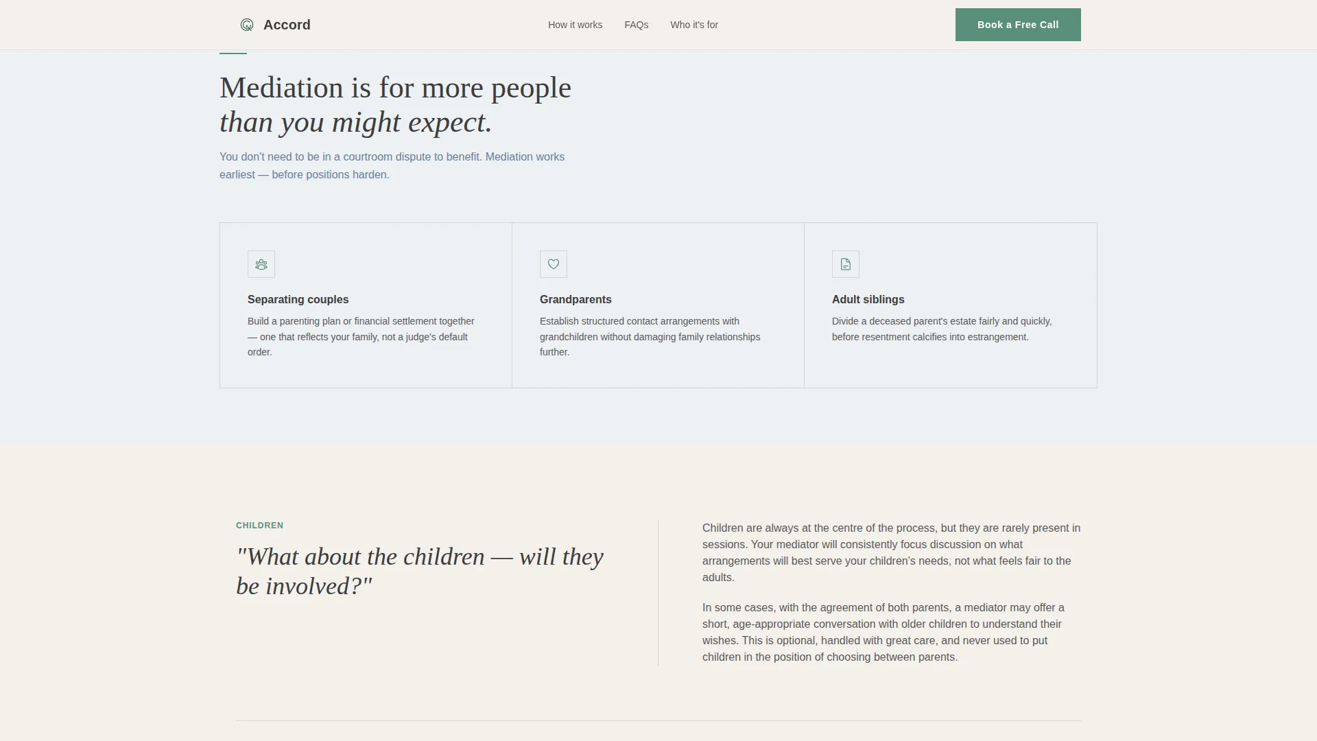 Family & Domestic Law Booking Website Template
