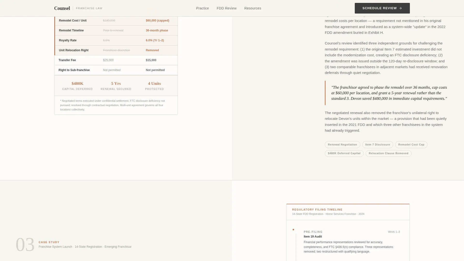 Franchise Law Firm Landing Page Template