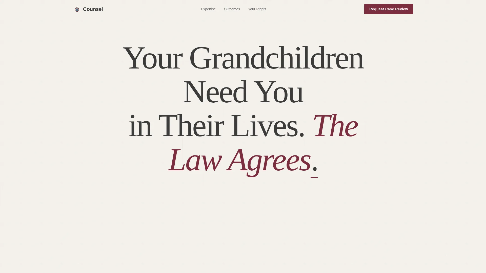 Family & Domestic Law Specialist Booking Website Template