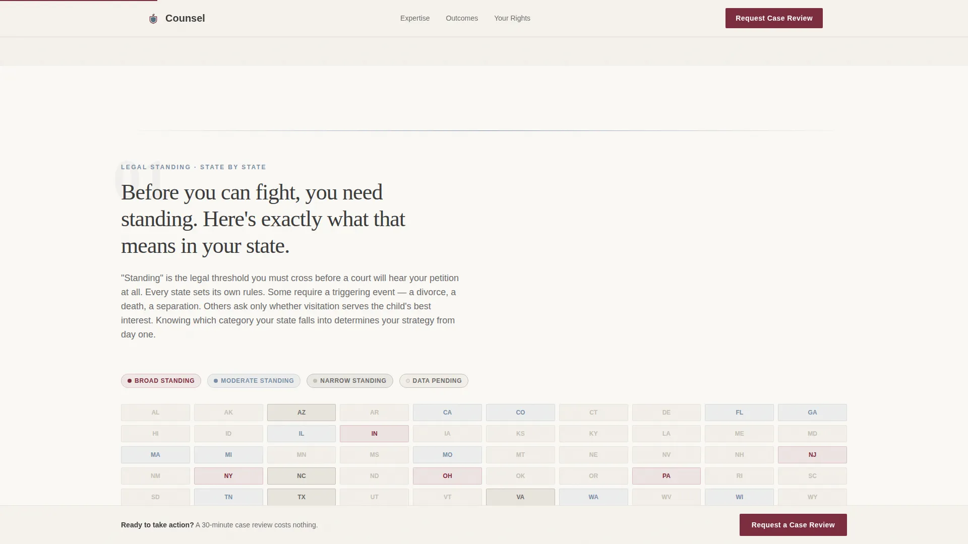 Family & Domestic Law Specialist Booking Website Template