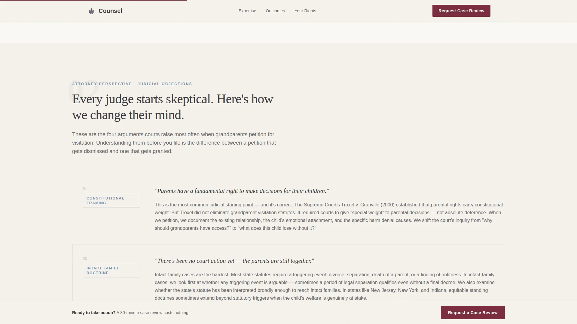 Family & Domestic Law Specialist Booking Website Template