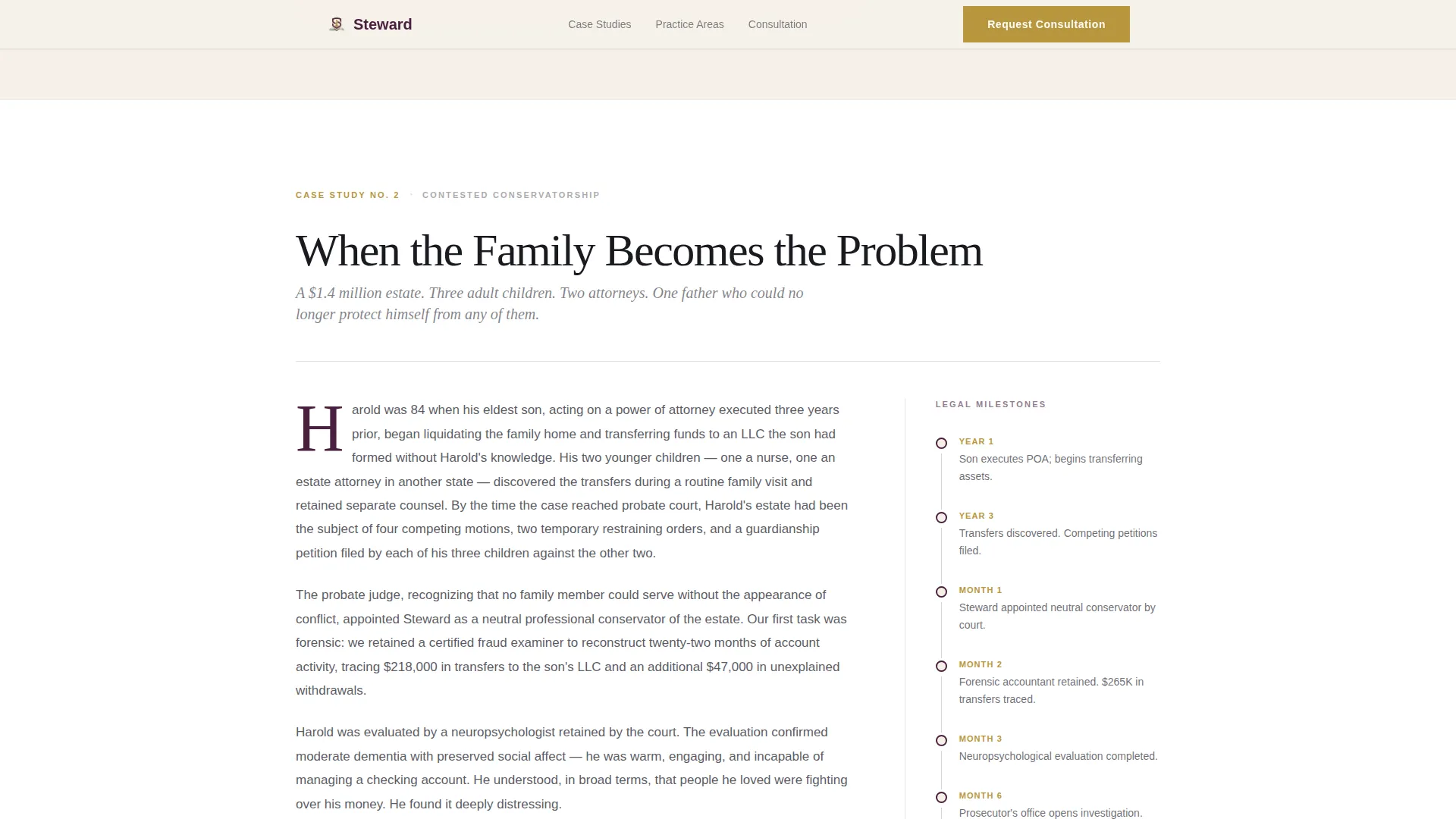Family & Domestic Law Portfolio Website Template