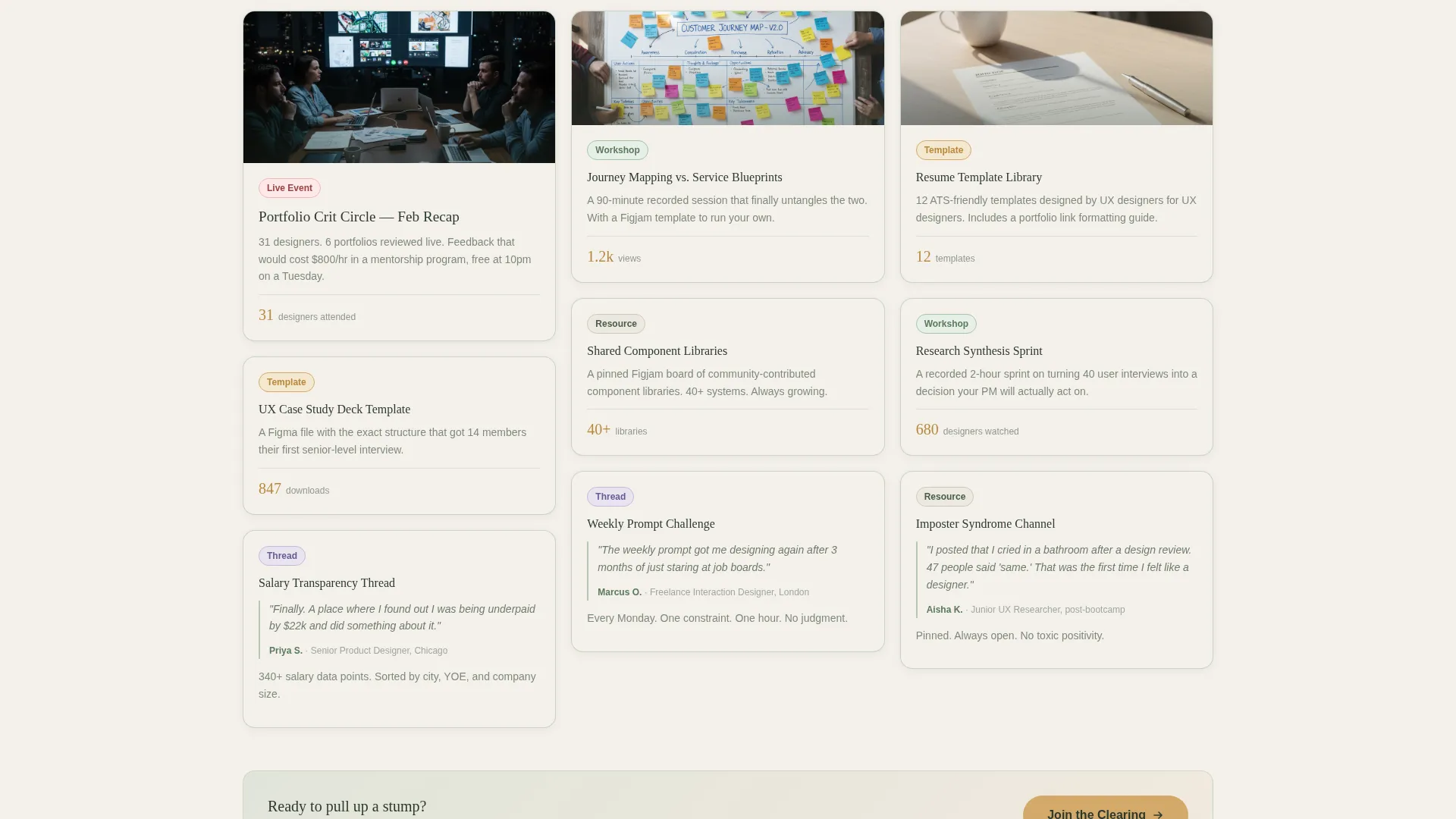 user experience Designers Community Landing Page Template