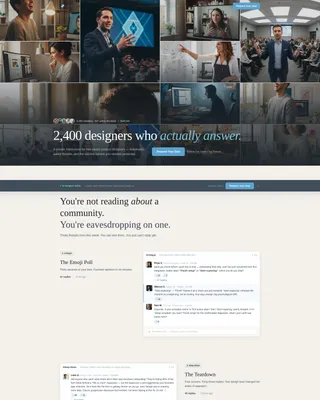 UX Designers Community Advanced Blog Website Template