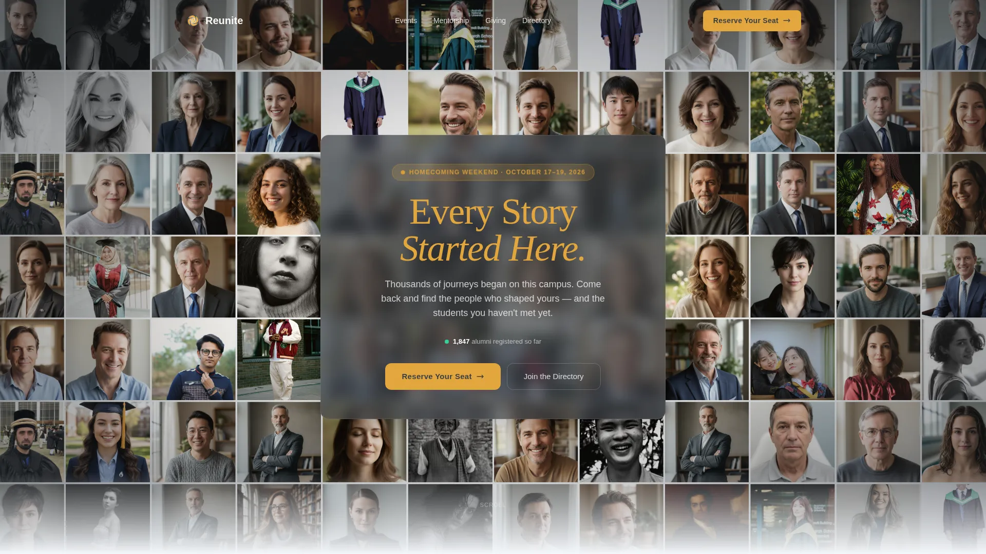 Alumni & Membership Association Blog Website Template