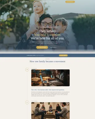 Veteran & Military Support Blog Website Template