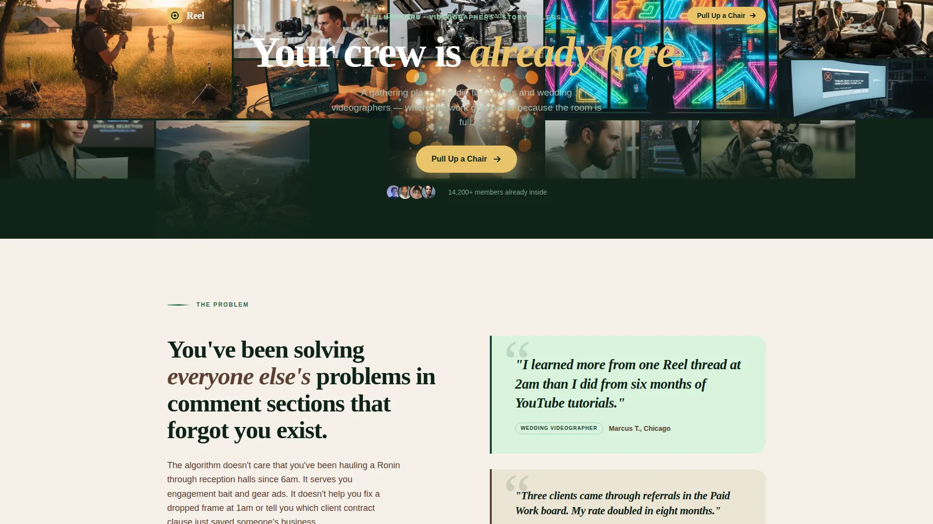 Videographers & Filmmakers Community Advanced Reviews Website Template