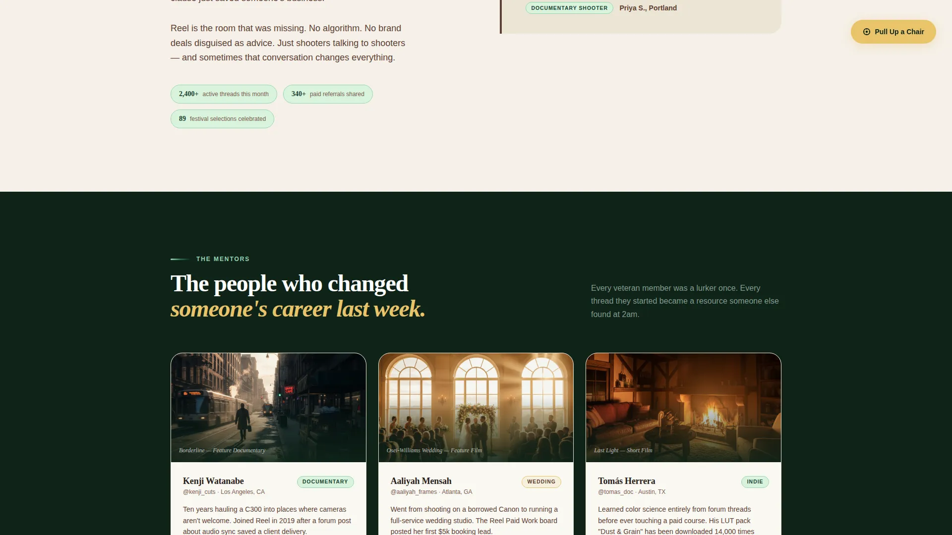 Videographers & Filmmakers Community Advanced Reviews Website Template