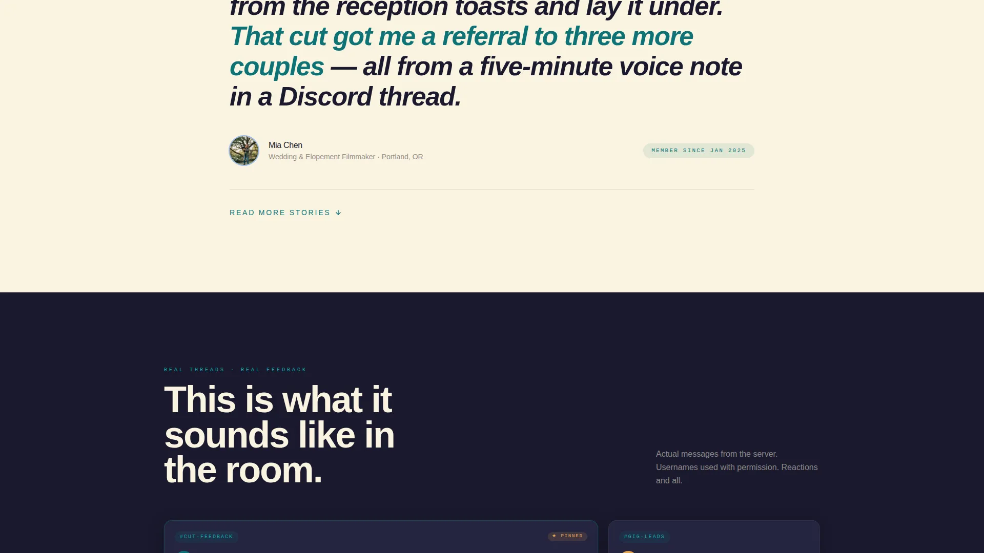 Videographers & Filmmakers Community Reviews Website Template