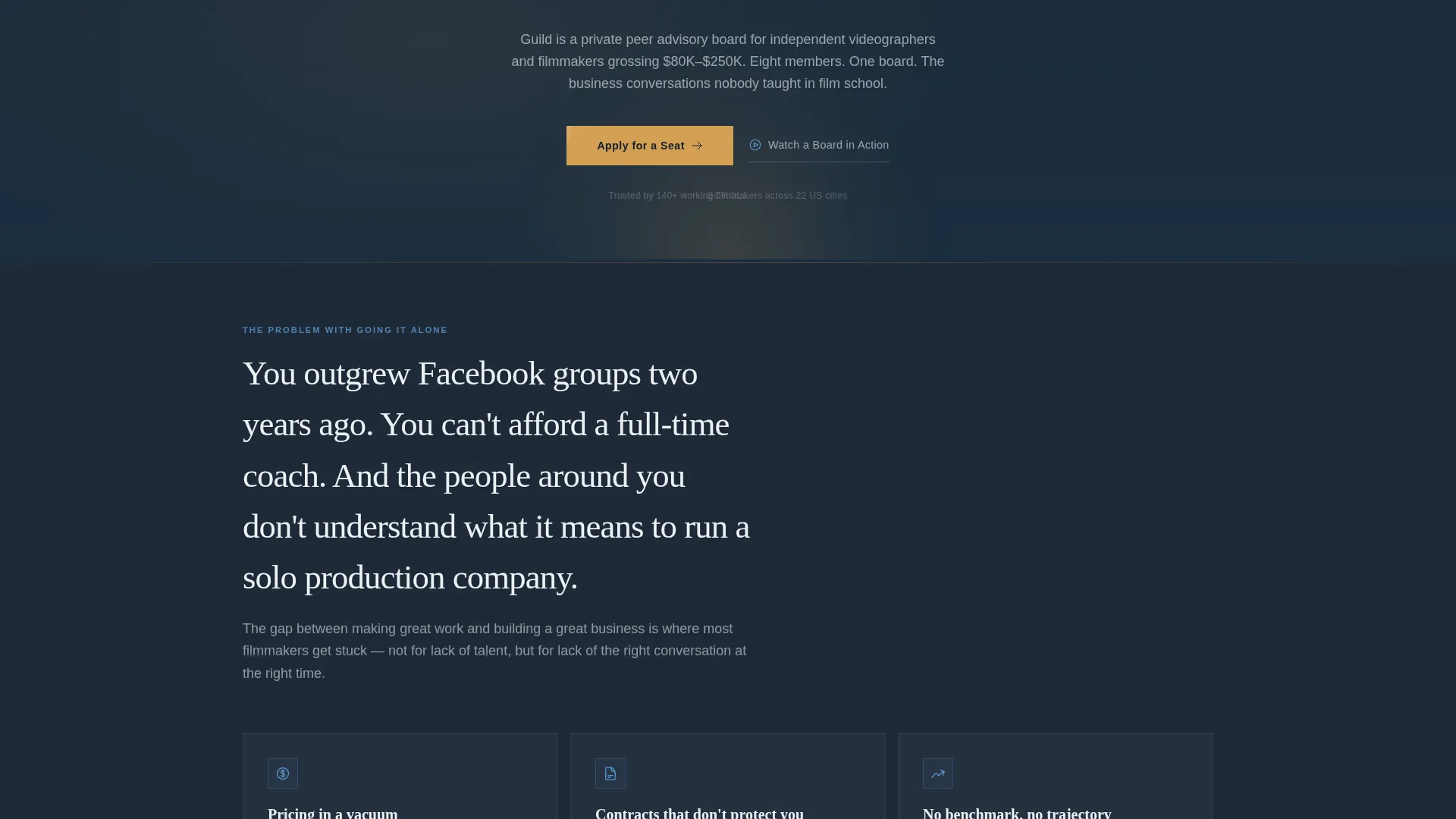 Videographers & Filmmakers Community Professional Website Template