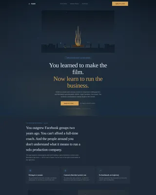 Videographers & Filmmakers Community Professional Website Template