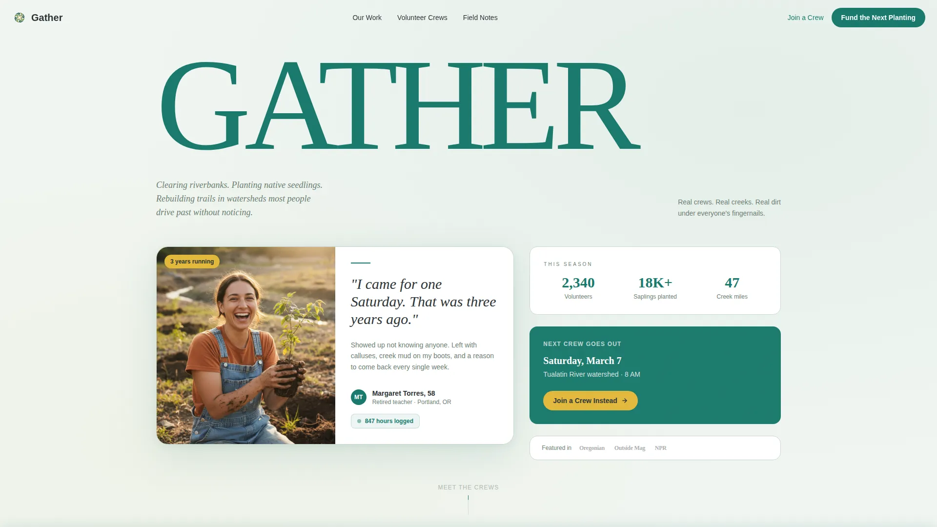 Volunteer & Community Group Careers Website Template