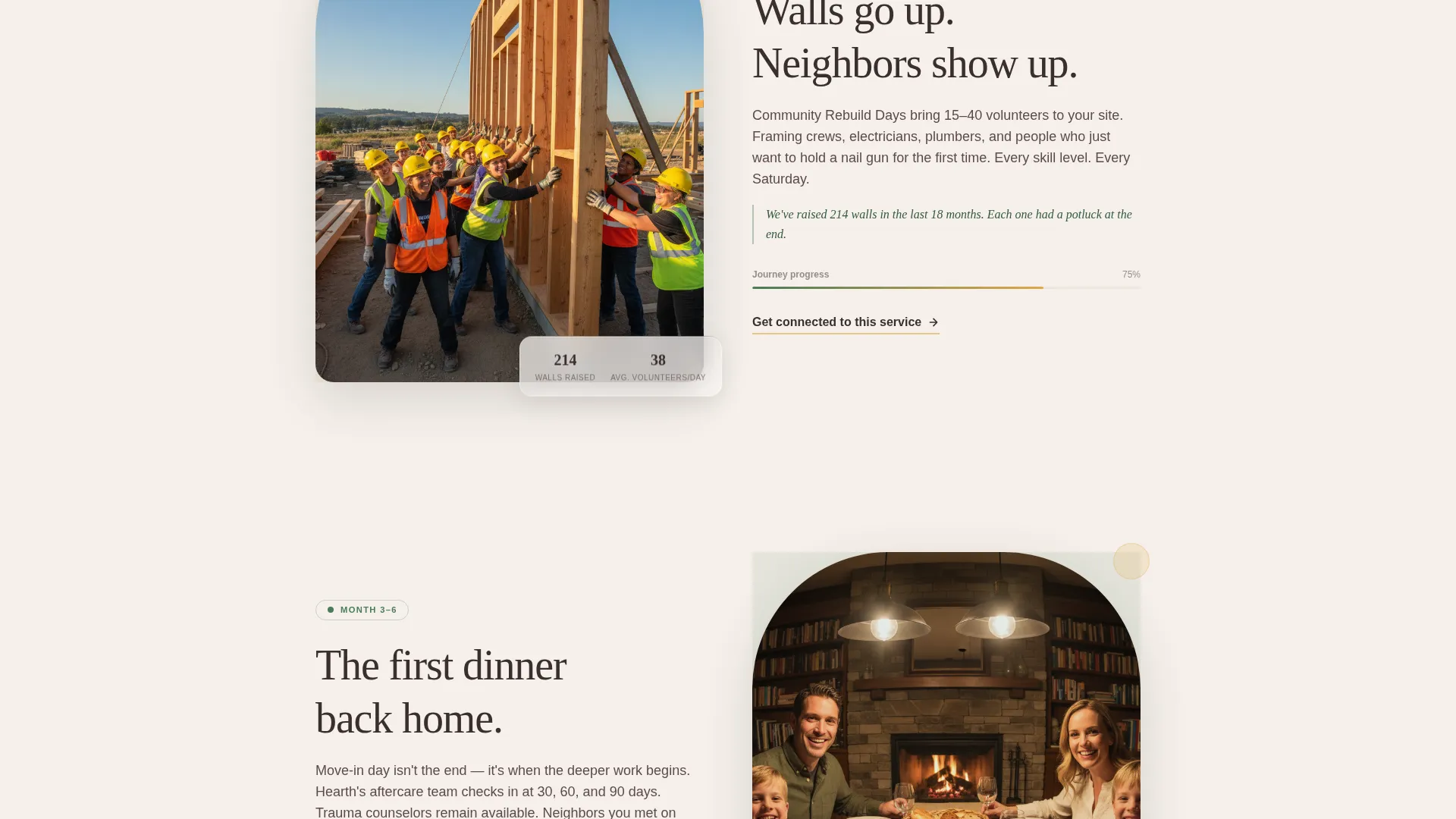 Wildfire Recovery Landing Page Template