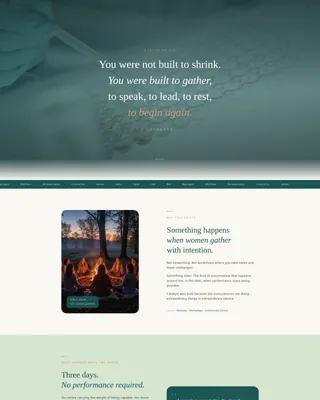Women's Empowerment Nonprofit Professional Website Template